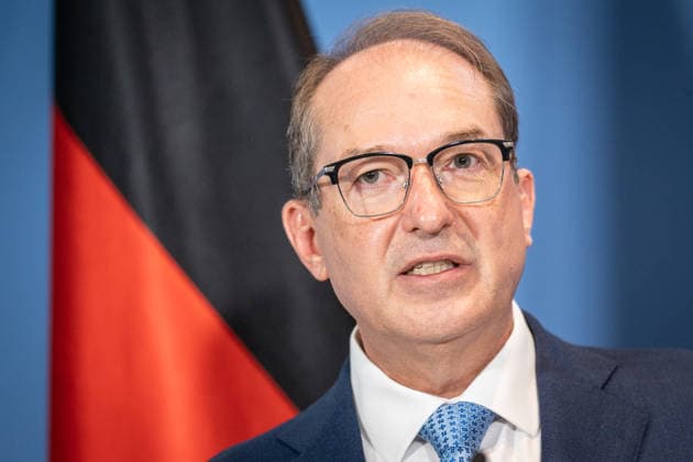 Federal Minister of the Interior Alexander Dobrindt (CSU) during a press conference at the Federal Chancellery: 10-Point Plan for Better Protection Against Islamist Terrorism, press conference at the Federal Chancellery, Berlin, Berlin, Germany, Federal Chancellery