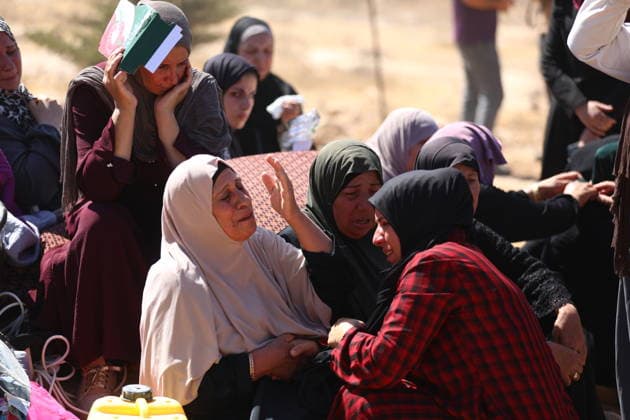 Israeli army demolishes two-story Palestinian house in West Bank HEBRON, WEST BANK, PALESTINE - SEPTEMBER 16: Palestinian women cry as Israeli forces demolish of a two-story Palestinian house in the Hillet al-Hams area of Yatta town in Hebron, West Bank, Palestine on September 16, 2026. Wisam Hashlamoun Anadolu Hebron West Bank. Editorial use only. Please get in touch for any other usage.  Copyright: x2026xAnadoluxWisamxHashlamounx