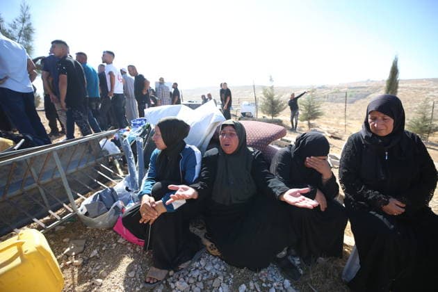 Israeli army demolishes two-story Palestinian house in West Bank HEBRON, WEST BANK, PALESTINE - SEPTEMBER 16: Palestinian women cry as Israeli forces demolish of a two-story Palestinian house in the Hillet al-Hams area of Yatta town in Hebron, West Bank, Palestine on September 16, 2026. Wisam Hashlamoun Anadolu Hebron West Bank. Editorial use only. Please get in touch for any other usage.  Copyright: x2026xAnadoluxWisamxHashlamounx