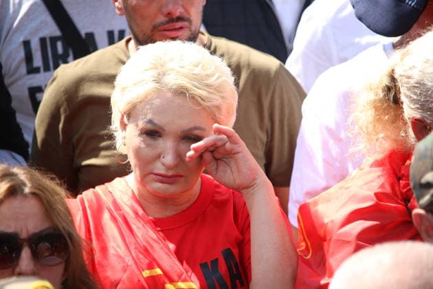 Kosovo s ex-President Thaci sentenced to 25 years for war crimes PRISTINA, KOSOVO - SEPTEMBER 16: People who filled the squares in Kosovo s capital Pristina watch the verdict hearing in the trial of Kosovo Liberation Army (KLA) commanders Thaci, Krasniqi, Veseli, and Selimi on September 16, 2026. Former Kosovo President Hashim Thaci, who has been standing trial in custody in The Hague, Netherlands, was found guilty of war crimes and sentenced to 25 years in prison. Erkin Keci Anadolu Pristina Kosovo. Editorial use only. Please get in touch for any other usage.  Copyright: x2026xAnadoluxErkinxKecix