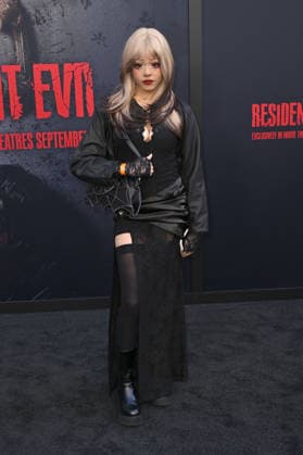 Rickael at the world premiere of the movie *Resident Evil* at the United Theater on Broadway in Los Angeles, September 15, 2026 Foto:xD.xStarbuckx xFuturexImagex evil_6936