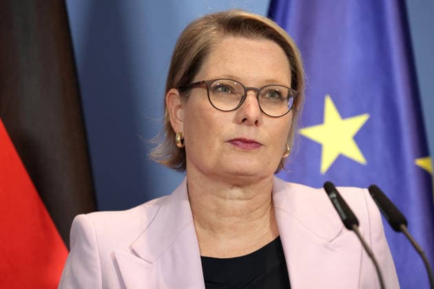Stefanie Hubig, Federal Minister of Justice, SPD, Press Conference on the 10-Point Plan for Better Protection Against Islamist Terrorism, Berlin, September 16, 2026