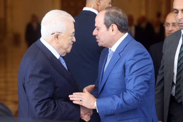 Palestinian President Mahmoud Abbas Meets Egyptian President in Cairo Palestinian President Mahmoud Abbas meets Egyptian President Abdel Fatah al-Sisi in Cairo, Egypt, on September 16, 2026. The two leaders discussed the latest developments concerning the Palestinian cause and regional developments. Abbas arrived in Cairo on September 15 for a two-day official visit that included a summit with al-Sisi. Photo by Thaer Ganaim apaimages Ramallah West Bank Palestinian Territory 160926_Egypt_PPO_00(4) Copyright: xapaimagesxThaerxGanaimx xapaimagesx
