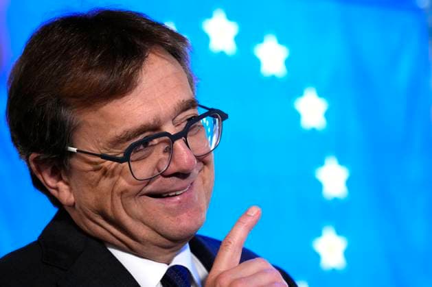 September 16, 2026, Strasbourg, France: Ambassador-designate to the European Union Jonathan Wilkinson takes questions from journalists at the European Parliament in Strasbourg, France, on Wednesday, Sept. 16, 2026. Strasbourg France  - ZUMAc35_ 20260916_zaf_c35_051 Copyright: xJustinxTangx