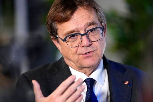 September 16, 2026, Strasbourg, France: Ambassador-designate to the European Union Jonathan Wilkinson takes questions from journalists at the European Parliament in Strasbourg, France, on Wednesday, Sept. 16, 2026. Strasbourg France  - ZUMAc35_ 20260916_zaf_c35_052 Copyright: xJustinxTangx