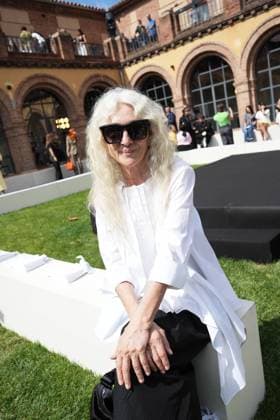 at the front row of ErnestoNaranjo collection during Pasarela Cibeles Mercedes-Benz Fashion Week Madrid 2065 in Madrid, on Wednesday , 16 September 2026. Cordon Press 