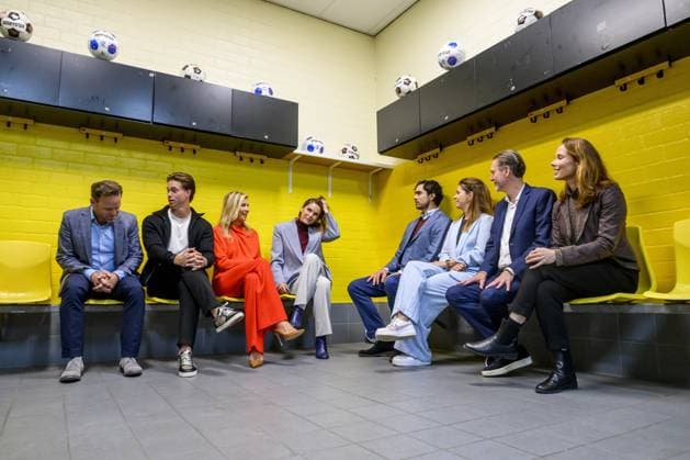 breda, The Netherlands, 2026-09-16 14:53:57 BREDA, 14-02-2026, NAC Breda Queen Maxima attends a meeting of the Cinetree Foundation regarding the documentary *Echte Mannen Huilen Niet* (Real Men Don t Cry) at the NAC Breda stadium. This documentary focuses on the mental health of men in the world of football. PHOTO: NLBeeld Patrick van Emst Credit: NL Beeld Patrick van Emst  Copyright: xx x