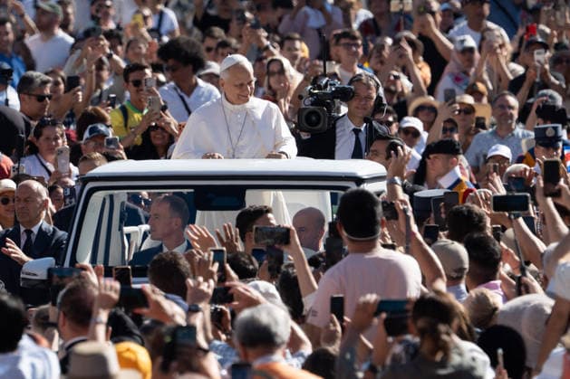 Pope Leo XIV Attends Weekly General Audience - Vatican City Pope Leo XIV attends the weekly general audience at St Peter s Square in Vatican City on September 16, 2026. Photo by Andrea Bracaglia ABACAPRESS.COM Vatican City Vatican City  Copyright: xBracagliaxAndrea ABACAx