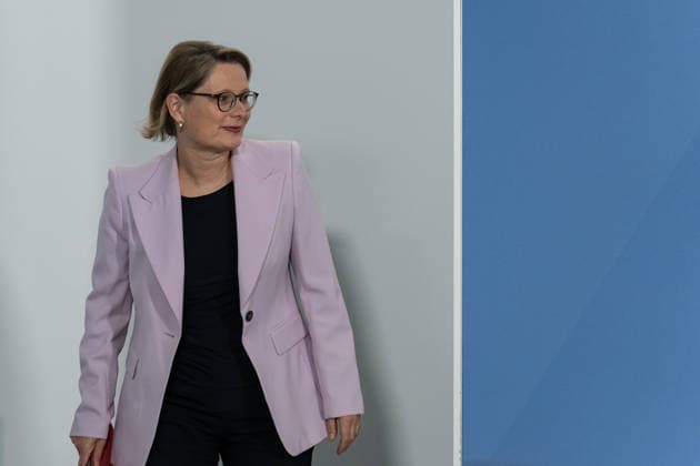 Berlin, Cabinet Meeting in Berlin, Press Conference, Chancellery, Stefanie Hubig, Federal Minister, Justice, Consumer Protection Berlin Berlin GER