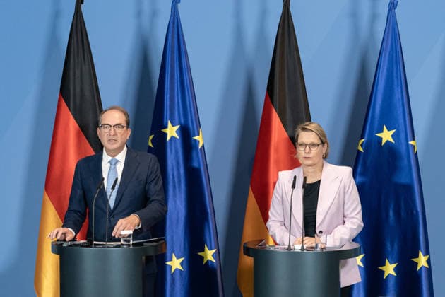 Berlin, Cabinet Meeting in Berlin, Press Conference, Chancellery, Alexander Dobrindt, Federal Minister of the Interior, Stefanie Hubig, Federal Minister of Justice and Consumer Protection, Berlin, Berlin, GER
