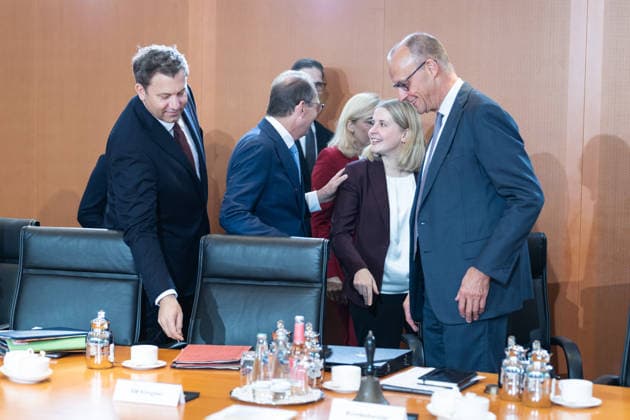 Berlin, Cabinet Meeting Berlin, Cabinet Meeting, Federal Government, Federal Chancellor, Friedrich Merz, Alexander Dobrindt, Federal Minister of the Interior, Lars Klingbeil, Federal Minister of Finance, Vice Chancellor, Verena Hubertz, Federal Minister of Housing and Construction Berlin Berlin GER