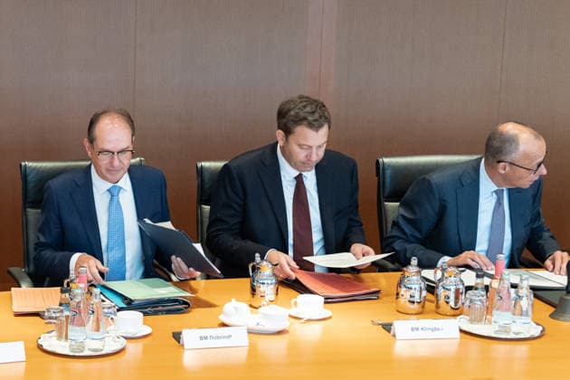 Berlin, Cabinet Meeting Berlin, Cabinet Meeting, Federal Government, Federal Chancellor, Friedrich Merz, Alexander Dobrindt, Federal Minister of the Interior, Lars Klingbeil, Federal Minister of Finance, Vice Chancellor Berlin Berlin GER