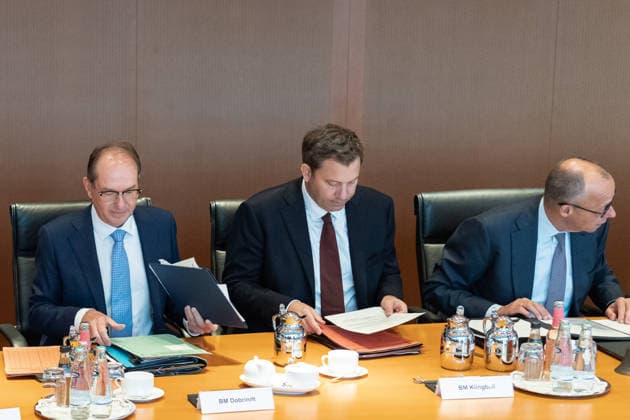 Berlin, Cabinet Meeting Berlin, Cabinet Meeting, Federal Government, Federal Chancellor, Friedrich Merz, Alexander Dobrindt, Federal Minister of the Interior, Lars Klingbeil, Federal Minister of Finance, Vice Chancellor Berlin Berlin GER