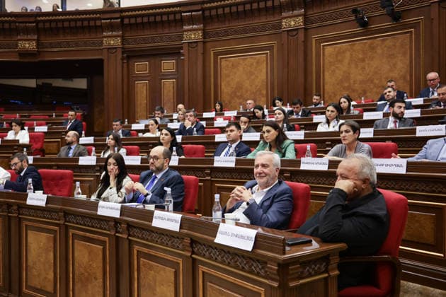 ARMENIA, YEREVAN - SEPTEMBER 16, 2026: Members of the Armenian Parliament attend the second session of its 9th convocation. Alexander Patrin TASS  97821786