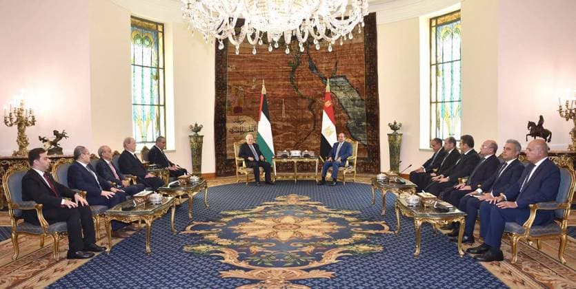 Egyptian President al-Sisi Meets Palestinian President Mahmoud Abbas in Cairo Egyptian President Abdel Fatah al-Sisi meets Palestinian President Mahmoud Abbas in Cairo, Egypt, on September 16, 2026. The two leaders discussed the latest developments concerning the Palestinian cause and regional issues. Photo by Egyptian President Office apaimages Cairo Cairo Egypt 160926_Egypt_EPO_00(4) Copyright: xapaimagesxEgyptianxPresidentxOfficex xapaimagesx