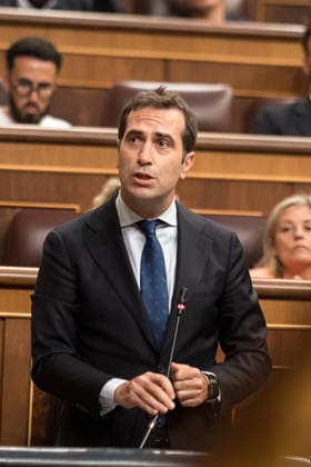 The Government Once Again Faces Questions from Congress Regarding the Crisis in Ceuta First Vice President and Minister of Economy, Trade, and Business Carlos Cuerpo during a plenary session in the Congress of Deputies on September 16, 2026, in Madrid, Spain. The immigration crisis that Ceuta has been experiencing since last July is once again the focus of the opposition’s questions to the government during the question period, with inquiries such as what plans exist for the autonomous city and whether the government believes that Spain’s image abroad has been tarnished by the irregular entry of migrants. September 16 SEPTEMBER 2026 Diego Radamé Madrid, Madrid, Spain  Copyright: xDiegoxRadamÃ sx 7779299