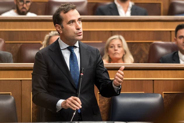 The Government Once Again Faces Questions from Congress Regarding the Crisis in Ceuta First Vice President and Minister of Economy, Trade, and Business Carlos Cuerpo during a plenary session in the Congress of Deputies on September 16, 2026, in Madrid, Spain. The immigration crisis that Ceuta has been experiencing since last July is once again the focus of the opposition’s questions to the government during the question period, with inquiries such as what plans exist for the autonomous city and whether the government believes that Spain’s image abroad has been tarnished by the irregular entry of migrants. September 16 SEPTEMBER 2026 Diego Radamé Madrid, Madrid, Spain  Copyright: xDiegoxRadamÃ sx 7779300