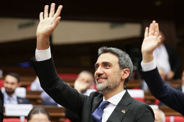 ARMENIA, YEREVAN - SEPTEMBER 16, 2026: Aram Vardevanyan, Vice Speaker of the National Assembly, attends the second session of the Armenian Parliament of the 9th convocation Yerevan Armenia  - ZUMAt113 20260916_zaa_t113_489 Copyright: xAlexanderxPatrinx