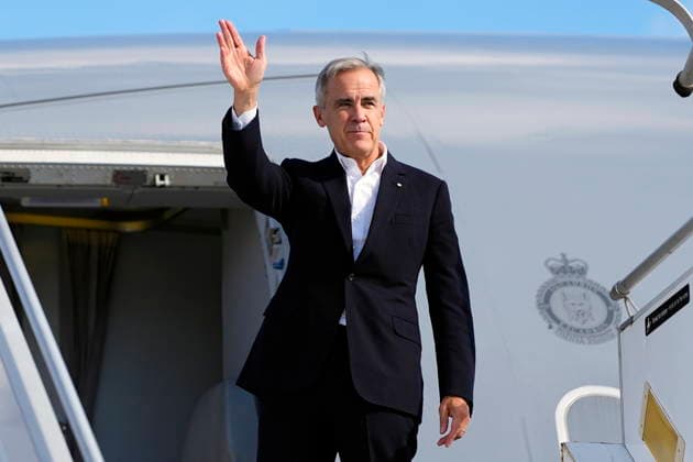 September 16, 2026, Strasbourg, France: Prime Minister Mark Carney departs Strasbourg, France, en route to Liverpool, England, where he will meet with British Prime Minister Andy Burnham, on Wednesday, Sept. 16, 2026. Strasbourg France  - ZUMAc35_ 20260916_zaf_c35_058 Copyright: xJustinxTangx