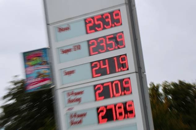 Gas Prices, September 16, 2026, Koelleda, Gas Prices: Diesel costs 2.539Ä this afternoon, premium gas is at 2.419Ä, and E10 is the cheapest at 2.359Ä