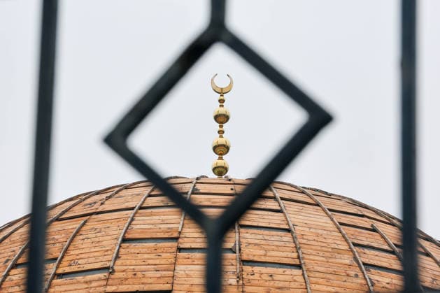 RUSSIA, DONETSK - SEPTEMBER 16, 2026: The Ahat Jami congregational mosque under restoration in the village of Oktyabrsky. Dmitry Yagodkin TASS  97809849