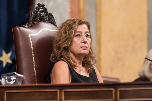 The Government Once Again Faces Questions from Congress About the Crisis in Ceuta Congress President Francina Armengol during a plenary session in the Congress of Deputies on September 16, 2026, in Madrid, Spain. The migration crisis that Ceuta has been experiencing since last July is once again the focus of the opposition’s questions to the government during the question-and-answer session, with inquiries such as what plans exist for the autonomous city and whether the government believes that Spain’s international image has been tarnished by the irregular entry of migrants. September 16 SEPTEMBER 2026 Diego Radamé Madrid, Spain  Copyright: xDiegoxRadamÃ sx 7779487