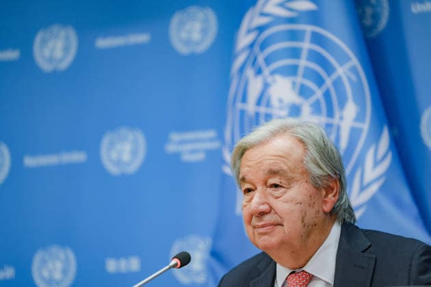September 16, 2026, New York, New York, United States: United Nations Secretary-General ANTONIO GUTERRES speaks during his final press conference ahead of the UN General Assemblyâ€⠢s annual High-Level Week as Secretary-General, at UN Headquarters. Ahead of UNGA81, Guterres addressed escalating global conflicts and geopolitical divisions, the climate crisis, widening inequality and the rapid development of artificial intelligence, calling for stronger international cooperation, respect for the UN Charter and international law, and greater global safeguards around AI. Guterresâ€⠢ second and final term as UN Secretary-General concludes at the end of 2026. New York United States - ZUMAo116 20260916_znp_o116_004 Copyright: xBiancaxOterox