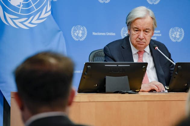 September 16, 2026, New York, New York, United States: United Nations Secretary-General ANTONIO GUTERRES speaks during his final press conference ahead of the UN General Assemblyâ€⠢s annual High-Level Week as Secretary-General, at UN Headquarters. Ahead of UNGA81, Guterres addressed escalating global conflicts and geopolitical divisions, the climate crisis, widening inequality and the rapid development of artificial intelligence, calling for stronger international cooperation, respect for the UN Charter and international law, and greater global safeguards around AI. Guterresâ€⠢ second and final term as UN Secretary-General concludes at the end of 2026. New York United States - ZUMAo116 20260916_znp_o116_005 Copyright: xBiancaxOterox