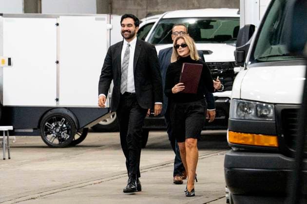 September 16, 2026, New York City, New York, United States: New York City Mayor ZOHRAN MAMDANI (D) and AUDRA HEINRICHS, Deputy Director of Advance, Mayor of the City of New York, arriving for a press conference in Long Island City in New York City. New York City United States - ZUMAb161 20260916_aap_b161_014 Copyright: xMichaelxBrochsteinx