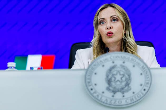 September 16, 2026, Rome, Italia, Italy: Prime Minister Giorgia Meloni during the press conference following the Council of Ministers meeting on the abolition of the car tax, Rome, 16 09 2026 Rome Italy  - ZUMAa289 20260916_zia_a289_027 Copyright: xFrancescoxFotiax xAgfx