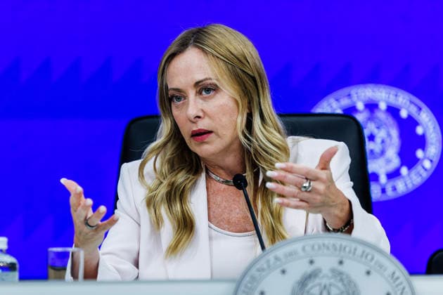 September 16, 2026, Rome, Italia, Italy: Prime Minister Giorgia Meloni during the press conference following the Council of Ministers meeting on the abolition of the car tax, Rome, 16 09 2026 Rome Italy  - ZUMAa289 20260916_zia_a289_034 Copyright: xFrancescoxFotiax xAgfx