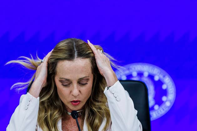 September 16, 2026, Rome, Italia, Italy: Prime Minister Giorgia Meloni during the press conference following the Council of Ministers meeting on the abolition of the car tax, Rome, 16 09 2026 Rome Italy  - ZUMAa289 20260916_zia_a289_036 Copyright: xFrancescoxFotiax xAgfx