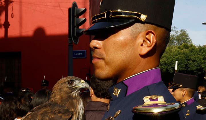 September 16, 2026, Mexico City, Mexico City, mexico: Mexican Army bird trainers prior to the 226th Mexican Independence Day parade. Mexico City mexico - ZUMAt178 20260916_zip_t178_011 Copyright: xNadiaxTecuapetlax