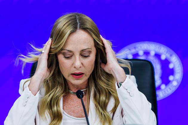 September 16, 2026, Rome, Italia, Italy: Prime Minister Giorgia Meloni during the press conference following the Council of Ministers meeting on the abolition of the car tax, Rome, 16 09 2026 Rome Italy  - ZUMAa289 20260916_zia_a289_037 Copyright: xFrancescoxFotiax xAgfx