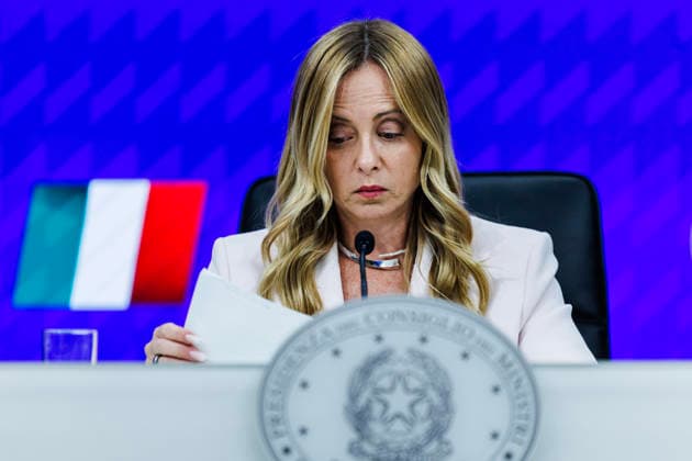 September 16, 2026, Rome, Italia, Italy: Prime Minister Giorgia Meloni during the press conference following the Council of Ministers meeting on the abolition of the car tax, Rome, 16 09 2026 Rome Italy  - ZUMAa289 20260916_zia_a289_039 Copyright: xFrancescoxFotiax xAgfx