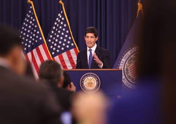 September 16, 2026, Washington, District Of Columbia, USA: US Federal Reserve Chair Kevin Warsh speaks during a news conference at the William McChesney Martin Jr. Federal Reserve Board Building in Washington, DC, USA on September 16, 2026. The US Federal Reserve on Wednesday raised interest rates in the world s largest economy by 25 basis points to tackle stubbornly high inflation, a move sure to anger President Donald Trump, who has demanded lower rates. Washington USA  - ZUMAs337 20260916_znp_s337_021 Copyright: xGentxShkullakux