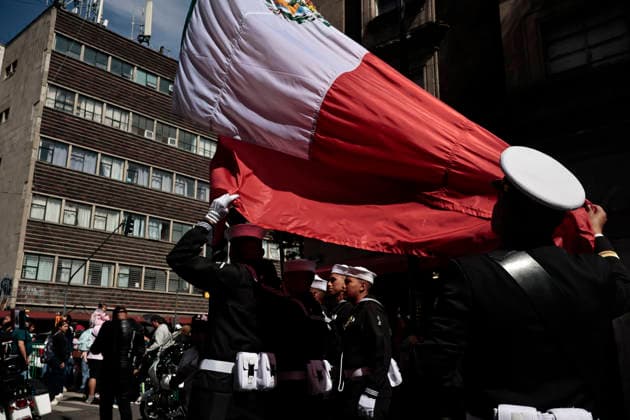 September 16, 2026, Mexico City, Cdmx, Mexico: As part of the celebration of the 216th of the Cry of Independence in Mexico, the Military Civic Parade of the Country s Armed Forces was held: thousands of elements of the Ministry of National Defense (DEFENSA), Ministry of the Navy (SEMAR), National Guard (GN), Mexican Air Force (FAM), with their different divisions such as Special Forces, Paratroopers, Cavalry, Tactical Vehicles, rescuers, among others, filled the streets surrounding the ZoÂ³calo of the city before starting to enlist with their battalions, coordinate, use their wardrobes, arrange and keep the horses calm, train vehicles and rehearse before marching in front of President Claudia Sheimbaum, who is the Supreme Commander of the - ZUMAp204 20260916_zip_p204_016 Copyright: xJosuexPerezx