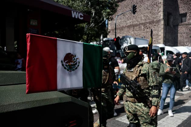 September 16, 2026, Mexico City, Cdmx, Mexico: As part of the celebration of the 216th of the Cry of Independence in Mexico, the Military Civic Parade of the Country s Armed Forces was held: thousands of elements of the Ministry of National Defense (DEFENSA), Ministry of the Navy (SEMAR), National Guard (GN), Mexican Air Force (FAM), with their different divisions such as Special Forces, Paratroopers, Cavalry, Tactical Vehicles, rescuers, among others, filled the streets surrounding the ZoÂ³calo of the city before starting to enlist with their battalions, coordinate, use their wardrobes, arrange and keep the horses calm, train vehicles and rehearse before marching in front of President Claudia Sheimbaum, who is the Supreme Commander of the - ZUMAp204 20260916_zip_p204_022 Copyright: xJosuexPerezx