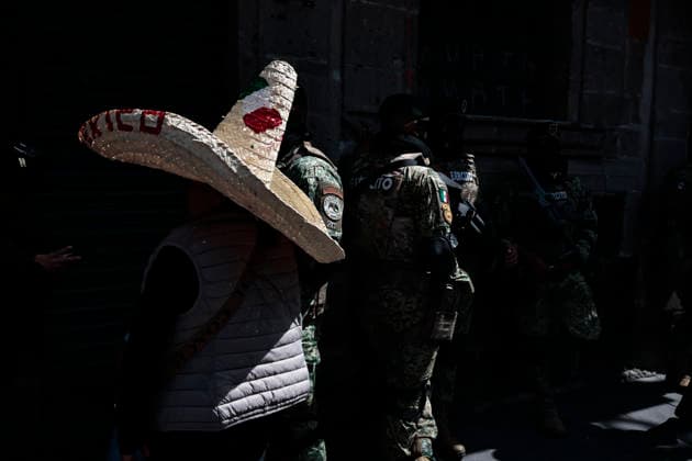 September 16, 2026, Mexico City, Cdmx, Mexico: As part of the celebration of the 216th of the Cry of Independence in Mexico, the Military Civic Parade of the Country s Armed Forces was held: thousands of elements of the Ministry of National Defense (DEFENSA), Ministry of the Navy (SEMAR), National Guard (GN), Mexican Air Force (FAM), with their different divisions such as Special Forces, Paratroopers, Cavalry, Tactical Vehicles, rescuers, among others, filled the streets surrounding the ZoÂ³calo of the city before starting to enlist with their battalions, coordinate, use their wardrobes, arrange and keep the horses calm, train vehicles and rehearse before marching in front of President Claudia Sheimbaum, who is the Supreme Commander of the - ZUMAp204 20260916_zip_p204_031 Copyright: xJosuexPerezx