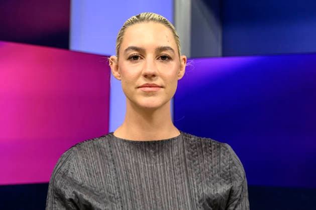 Pictured, from left: Victoria Reichelt, journalist, GER, Berlin, studio, guest on Maischberger, political talk show, TV, program, with host Sandra Maischberger, Das Erste, from Adlershof, Studio 20, September 16, 2026, Copyright: HMBxMedia UwexKoch