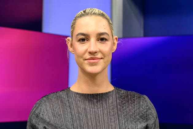 Pictured, from left: Victoria Reichelt, journalist, GER, Berlin, studio, guest on Maischberger, political talk show, TV, program, with host Sandra Maischberger, Das Erste, from Adlershof, Studio 20, September 16, 2026, Copyright: HMBxMedia UwexKoch