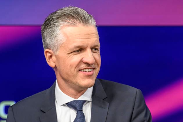 Pictured from left: Thorsten Frei, CDU Union parliamentary group leader, GER, Berlin, studio, guest on *Maischberger*, a political talk show, TV program, hosted by Sandra Maischberger, *Das Erste*, from Adlershof – At Studio 20, September 16, 2026, Copyright: HMBxMedia UwexKoch