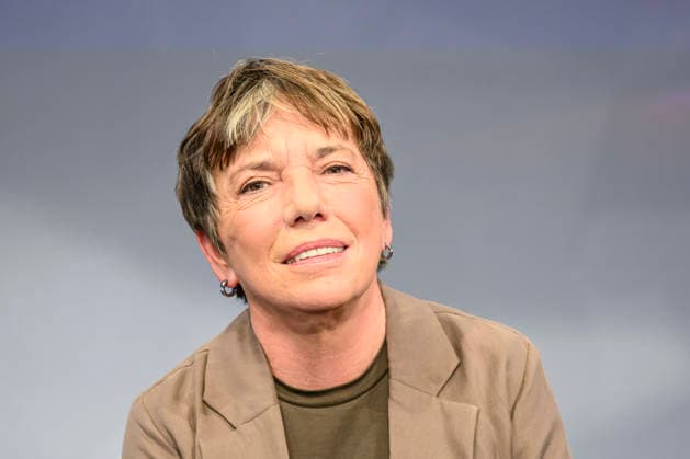 Pictured, from left: Margot Käßmann, theologian, Germany, Berlin, studio, guest on Maischberger, political talk show, TV, program, with host Sandra Maischberger, Das Erste, from Studio 20 in Adlershof, September 16, 2026, Copyright: HMBxMedia UwexKoch