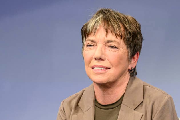 Pictured, from left: Margot Käßmann, theologian, GER, Berlin, studio, guest on Maischberger, political talk show, TV, program, with host Sandra Maischberger, Das Erste, from Studio 20 in Adlershof, September 16, 2026, Copyright: HMBxMedia UwexKoch