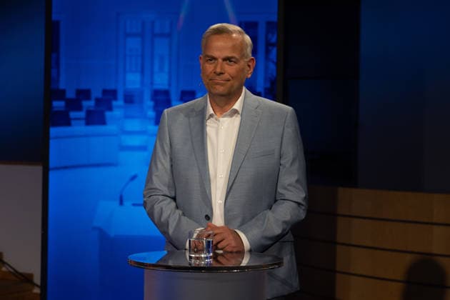 Mecklenburg-Vorpommern state election campaign continues in Germany SCHWERIN, GERMANY - SEPTEMBER 16: Leif-Erik Holm, the Alternative for Germany (AfD) party s lead candidate in Mecklenburg-Vorpommern s state election, is seen ahead of a televised election debate hosted by NDR in Schwerin, Germany, on September 16, 2026, ahead of the state election on September 20. Somaya Abdelrahman Anadolu Schwerin Germany. Editorial use only. Please get in touch for any other usage.  Copyright: x2026xAnadoluxSomayaxAbdelrahmanx