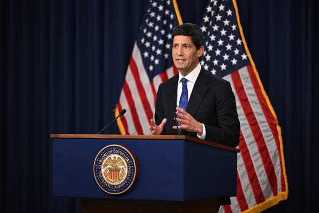 (260916) -- WASHINGTON, Sept. 16, 2026 -- U.S. Federal Reserve Chair Kevin Warsh attends a press conference in Washington, D.C., the United States, Sept. 16, 2026. The U.S. Federal Reserve on Wednesday raised its target federal funds rate by 25 basis points to a range of 3.75 percent to 4 percent to address persistent inflation, marking its first interest rate hike since July 2023. ) U.S.-WASHINGTON, D.C.-FEDERAL RESERVE-INTEREST RATE-HIKE LixRui 