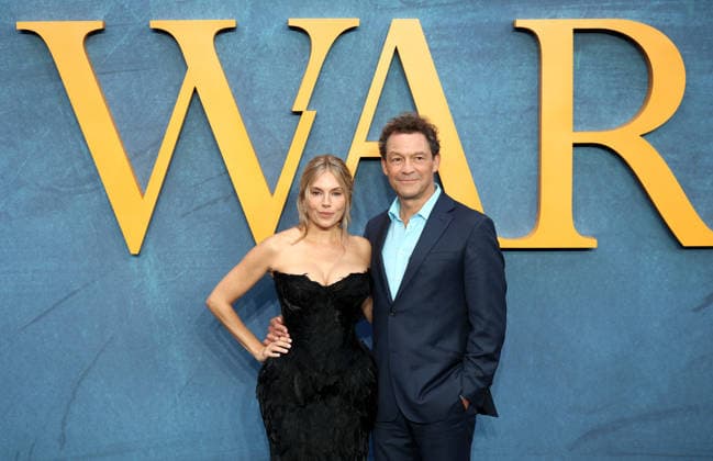 September 16, 2026, London, United Kingdom: Sienna Miller and Dominic West attend the War World premiere at Odeon Luxe Leicester Square. London United Kingdom  - ZUMAs197 20260916_aaa_s197_168 Copyright: xFredxDuvalx