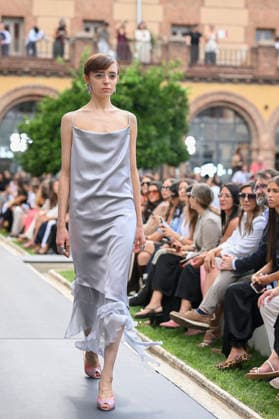 September 16, 2026, Madrid, Spain: A model parades with Baro Lucas design during the Mercedes Benz Fashion Week Madrid at Cibeles Palace in Madrid. Madrid Spain  - ZUMAs197 20260916_aaa_s197_228 Copyright: xAtilanoxGarciax