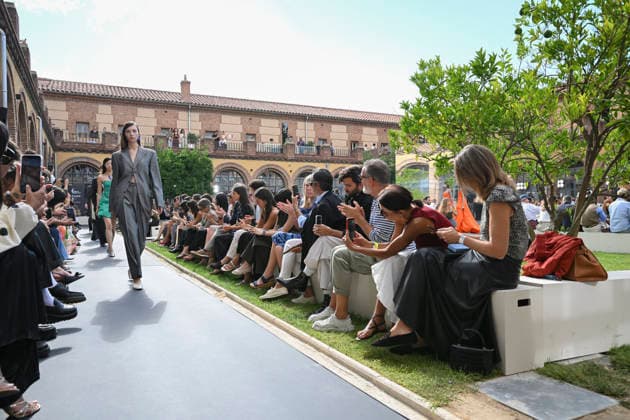September 16, 2026, Madrid, Spain: A model parades with Baro Lucas design during the Mercedes Benz Fashion Week Madrid at Cibeles Palace in Madrid. Madrid Spain  - ZUMAs197 20260916_aaa_s197_235 Copyright: xAtilanoxGarciax