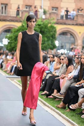 September 16, 2026, Madrid, Spain: A model parades with Baro Lucas design during the Mercedes Benz Fashion Week Madrid at Cibeles Palace in Madrid. Madrid Spain  - ZUMAs197 20260916_aaa_s197_245 Copyright: xAtilanoxGarciax